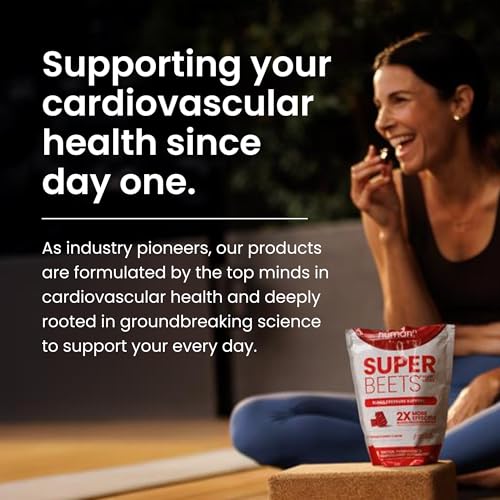 humanN SuperBeets Coronary heart Chews, Nitric Oxide and Blood Strain Help, Grape Seed Extract & Non-GMO Beet Root Powder Power Chew, Pomegranate Berry Taste, 60 Rely - Image 7