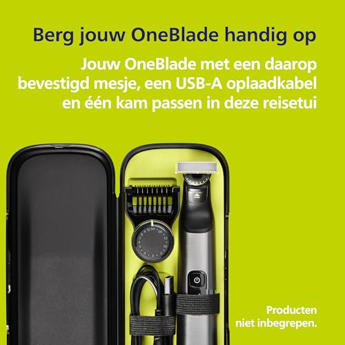 Philips OneBlade reisetui - Perfect voor onderweg, voorkomt schade, compatibel met QP27XX, QP28XX en QP6XXX, model QP401/30 - Afbeelding 5