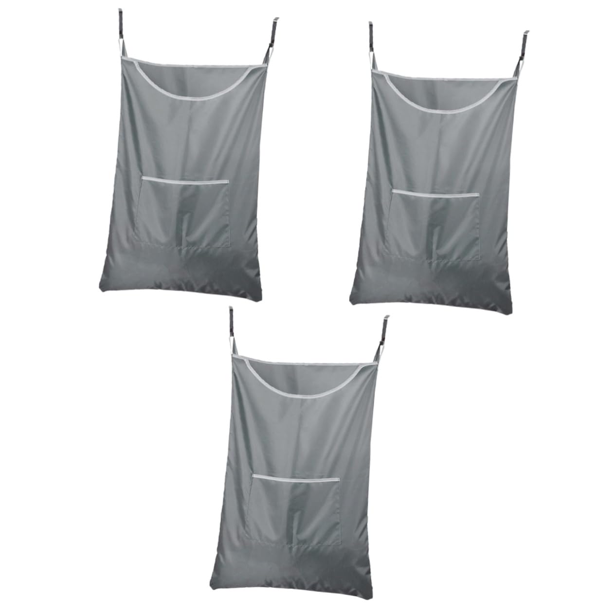 MAGICLULU 3 Pezzi Borsa Per Bucato Da Bagno Facile Da Spostare Con Manici Borsa Grigia Per Appendere I Vestiti