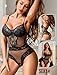Avidlove Women Sexy Lingerie Bodysuit Lace Teddy One Piece Sexy Mini Babydoll Black L