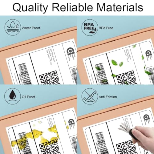 Image of COI 70gsm Thermal Label Printer Paper - 3 inch x 5 inch (75 x 125 mm)| Ideal for Shipping, Parcel, Barcode, and Address Labels - 400 Labels per Roll (Pack of 10)