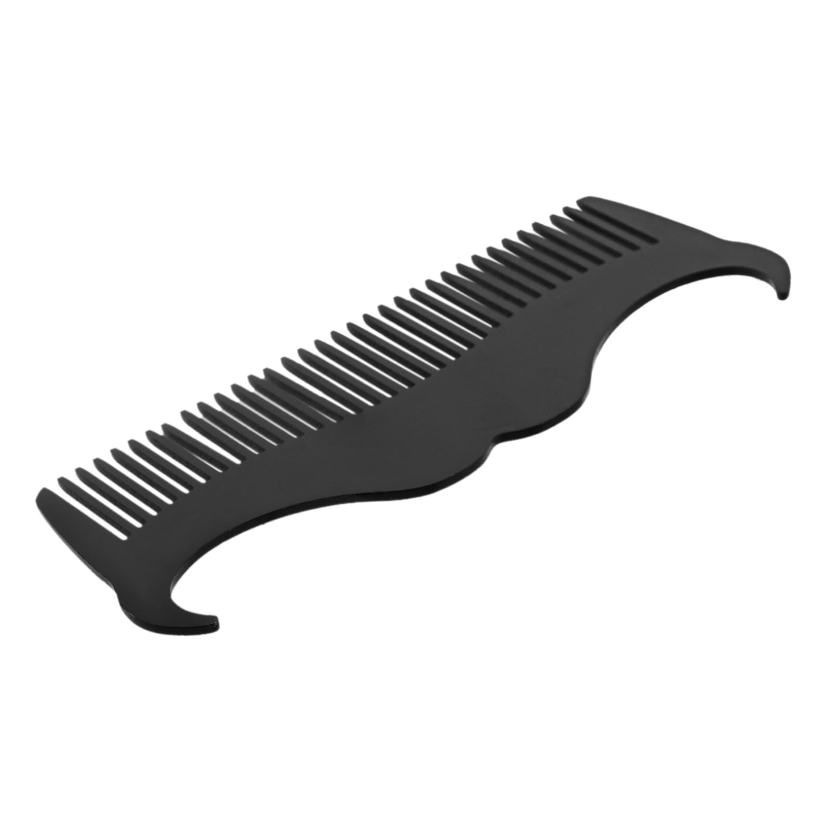 HAPINARY Beard Shaping Tool Barber Brushes for Men Beard Styling Comb Stainless Steel
