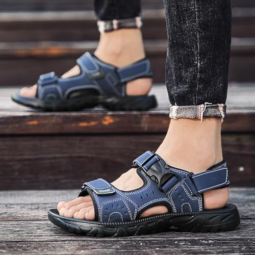 Sandales d'extérieur homme en cuir idéales pour le trekking