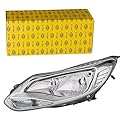 HELLA 1EA 354 994-011 Scheinwerfer - Ford Focus III - chrom - für Rechtsverkehr - links