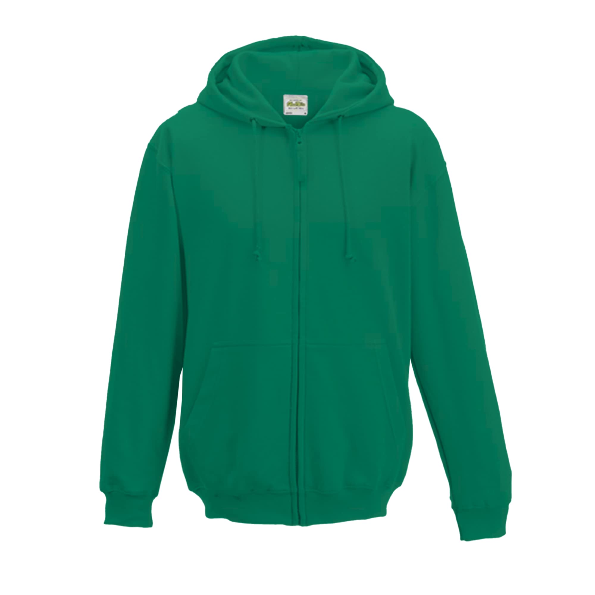 AWDis Just Hoods Men's Zoodie Hoodie, Bottle Green, XX-Large