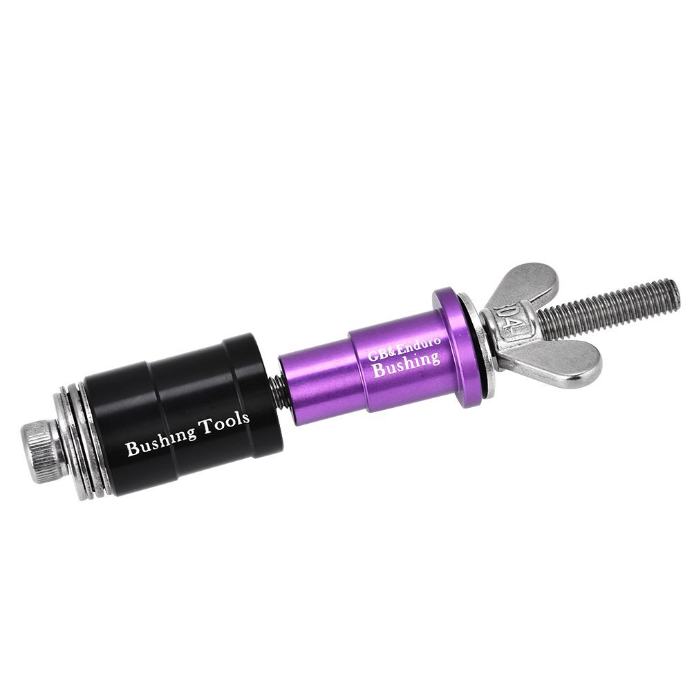 Utensile per boccole antiurto, boccola per occhielli per ammortizzatori posteriori che rimuove lo strumento di installazione con gli adattatori Estrattore Boccole Mtb