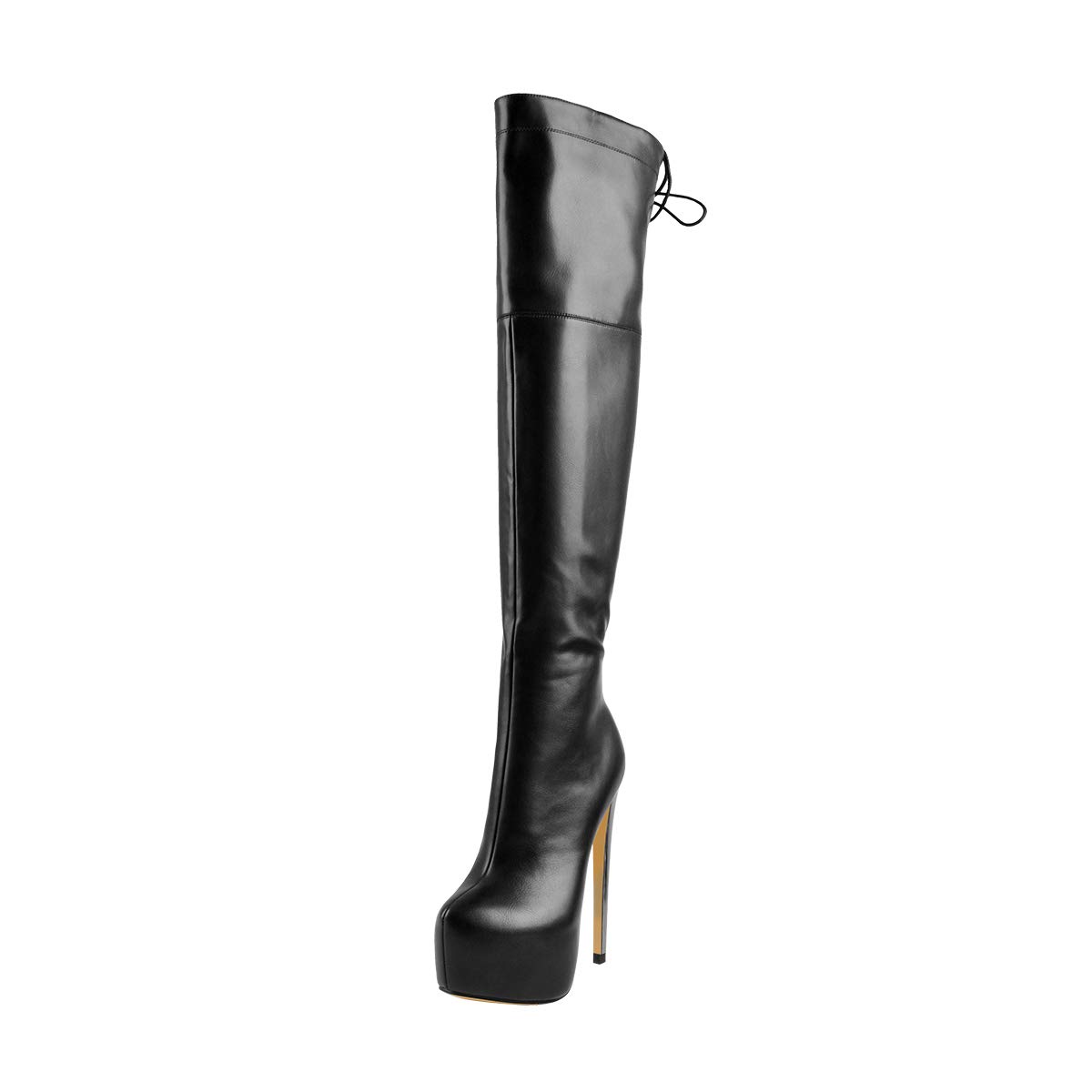 Only maker Plateau Langschaft Stiefel mit Pfennigabsatz Sexy Stiletto Boots