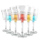 Champagnerflöten-Set, Kristall-Champagnergläser, elegante Hochzeits-Toastflöten, 277 ml, perfekt für Feiern, Mimosen, Weingläser, stilvolles Trinkgeschirr, 6 Stück