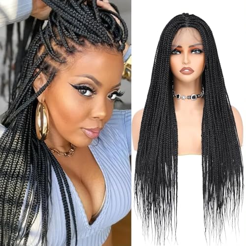 OTO BELLA 30'' Knotless Box Braided Lace Front Wig for Women – Lo...