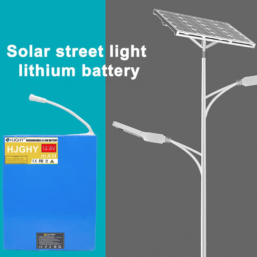 Batería de Litio para farola Solar de 12,8 V, 12 V, 12 Ah, 15 Ah, 18 Ah, 21 Ah, 24 Ah, 27 Ah, 30 Ah, 45 Ah y 60 Ah, LiFePo4, para farola LED, batería Plana.