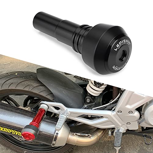 Accessoires Falling protection Exhaust Slider Crash pad slider compatible with BMW G310R G310GS S1000XR S1000RR S1000R K1200S R1200R R1200RS S1000 (Black) -  ledishun, 1590202173800120