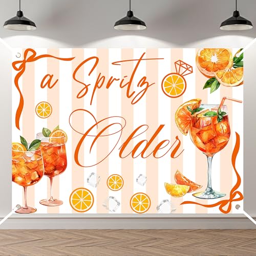 Fondo para fiesta Bomxoi 7ft x 5ft naranja miniatura 1