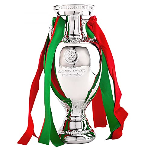 QYC 2020 Trofeo di Calcio,Trofeo Coppa Europa,Replica Coppa del Mondo,Trofeo Delaunay Football Champions,Artigianato in Resina,con Nastri,Casa/Ufficio Decorazioni,Collezione Souvenir,Regali per I Fan