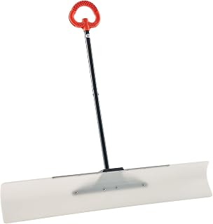 VEVOR Schneeschaufel, 1235x1250 mm Schneeräumer mit ergonomischem Griff, HDPE-Schaufelblatt, Schneeräumwerkzeug, tragbarer Schneeschieber zum Reinigen von Einfahrten, Treppen und Gehwegen