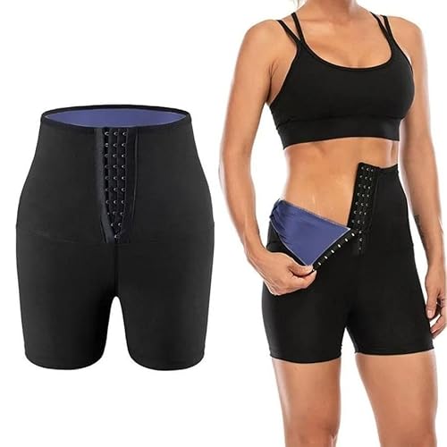 Shorts Modelador Sauna Cintura Alta para Queima de Gordura, G/XG