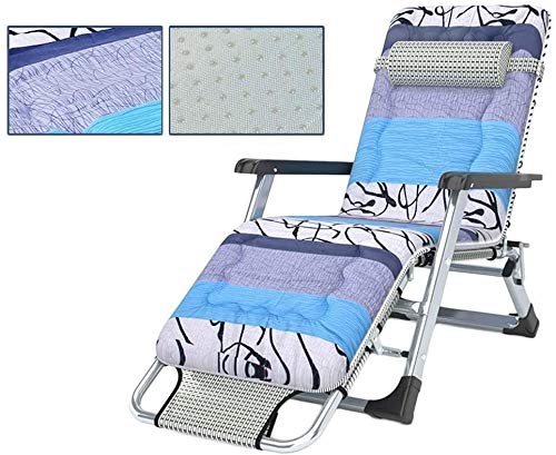 Chaise longue de jardin haut de gamme inclinable et robuste avec support surdimensionné