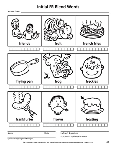 Webber's® Jumbo Articulation Drill Book: Reproducible Drill Sheets For Target Sounds In The Initial, Medial, And Final Positions Of Words, Phrases, And Sentences! Includes Hundreds Of Delightful Pictures. #TOP5