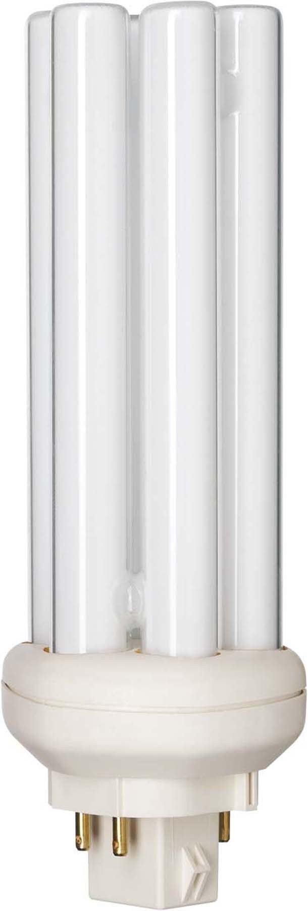 Philips Leuchtstofflampe PL-T XTRA 32W 840 4P, Fluoreszierend, 32 Watt, Neutralweiß 3300-5300 K, 2400 Lumen, GX24q-3 (4-pins), 1 Stück
