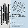 e.l.f. No Budge Retractable Eyeliner, Creamy, Ultra-Pigmented & Waterproof, Creates Bold & Defined Lines, Vegan & Cruelty-Free, Black #2
