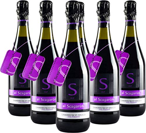 6 bottiglie Lambrusco provincia di Mantova Al Scagarün
