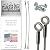 Stainless Steel Cabinet Door Restraint Kit (Packs of 2, 5, 10 or 50) 8 Inch Cupboard Hinge Limiter, Restrict Door Swing, Flexible Braided Cable, Limit Door Opening Angle, Made in USA (2 Pack)