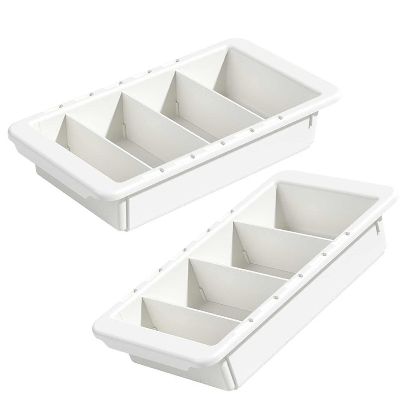 Kalttoy Drawer Storage Tray Adjustable Compartment Organizers Sturdy Designs for Cosmetics Tools Stationery Expandable Storage Tray