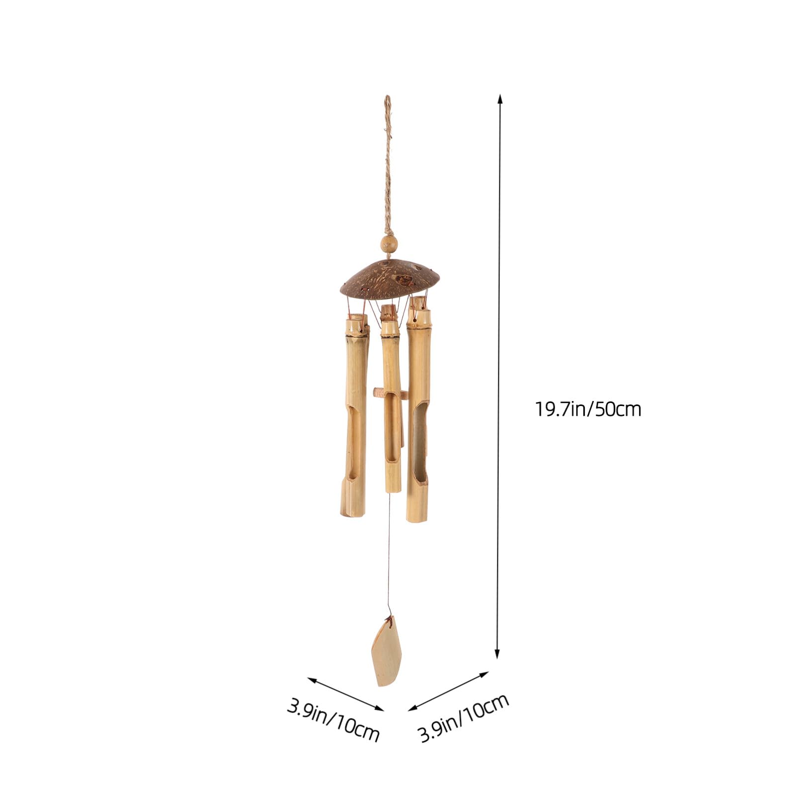 Amazon.co.jp: 竹風鈴、ココナッツトップ木製風鈴、中国木製風鈴、中庭