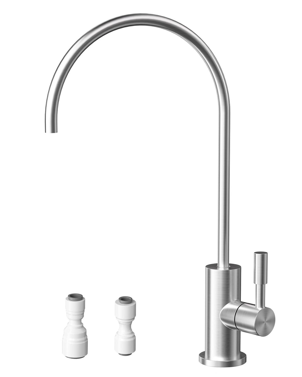 Grifo Osmosis Inversa, Grifo Cocina Para Agua Potable, Grifos Cocina Fregadero De Acero Inoxidable Para Sistemas De Ósmosis Inversa O Filtración De Agua, Grifo Sin Plomo, Plata Cepillada