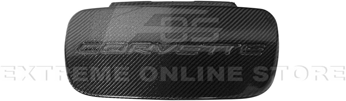 Replacement for 1997-2004 Chevrolet Corvette C5 All Models | GM Factory Style Carbon Fiber Front Bumper License Plate Trim Vent Cover