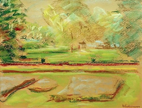 Posters décoration terrasse fleurie Max Liebermann pour habiller un grand mur vide 60x90