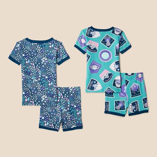 image for Amazon Essentials Unisex Kids' Snug-Fit Cotton Pajama Sleepwear Sets, 