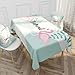 Flamingo Verde Tovaglia Impermeabile Home Decor Rettangolare Tovaglia Tavolino Set Camino Piano di Lavoro DD7 140x200 cm