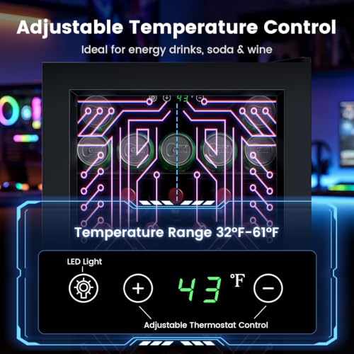 Image of Electactic 3.2 Cu.Ft Compact Gaming Beverage Cooler