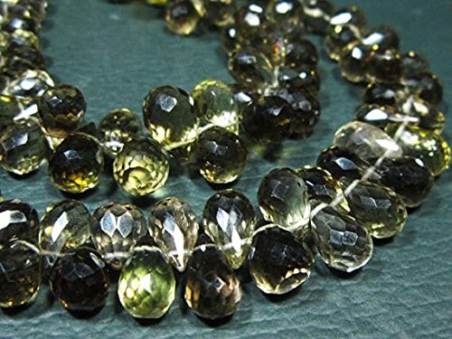 Quartz citron facetté AA perles gouttes de qualité supérieure pour bijoux artisanaux fins