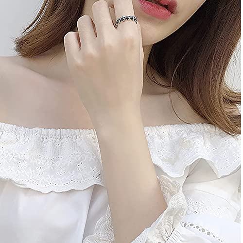 Bague anneau ouvert réglable look gothique quotidien
