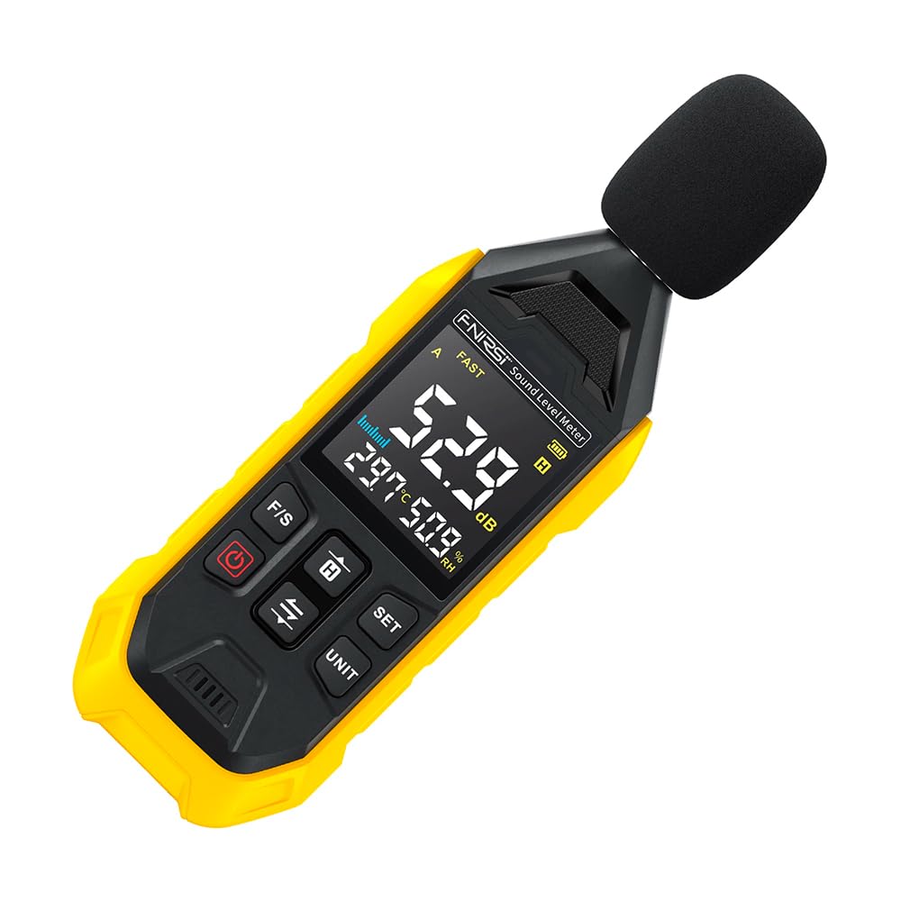 Prorock Yellow Fdm01 High-Precision Digital Noise Decibel Meter