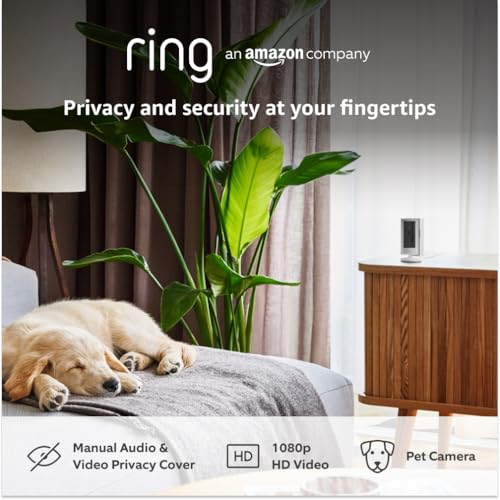 Ring Indoor Camera (2nd Gen) | Plug-In Pet Security Camera | 1080...