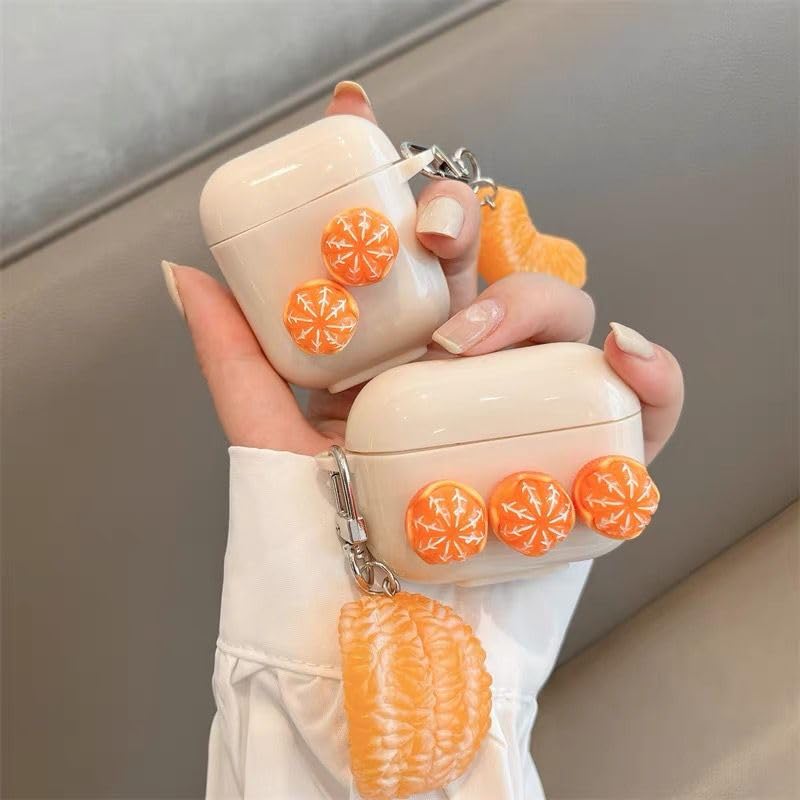 Amazon | HANAA みかん 立体3D ペンダント シリコンケース APPLE