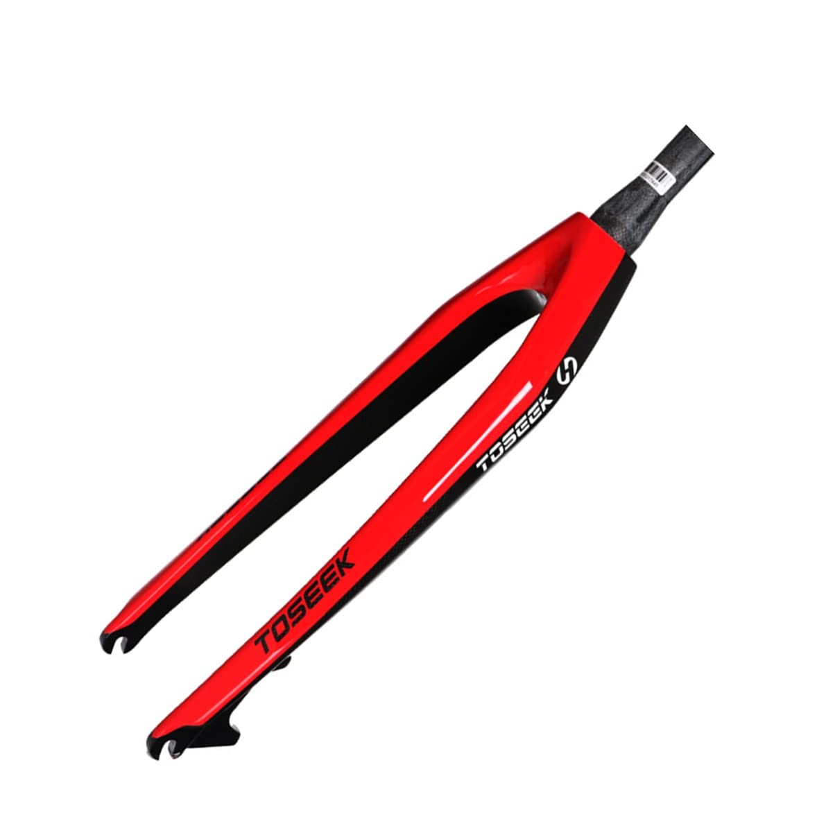Zawieszony widelec górski z włókna węglowego przedni 26/27,5/29 cala MTB hamulec tarczowy 1-1/20.3 cm rower (kolor: czerwony)