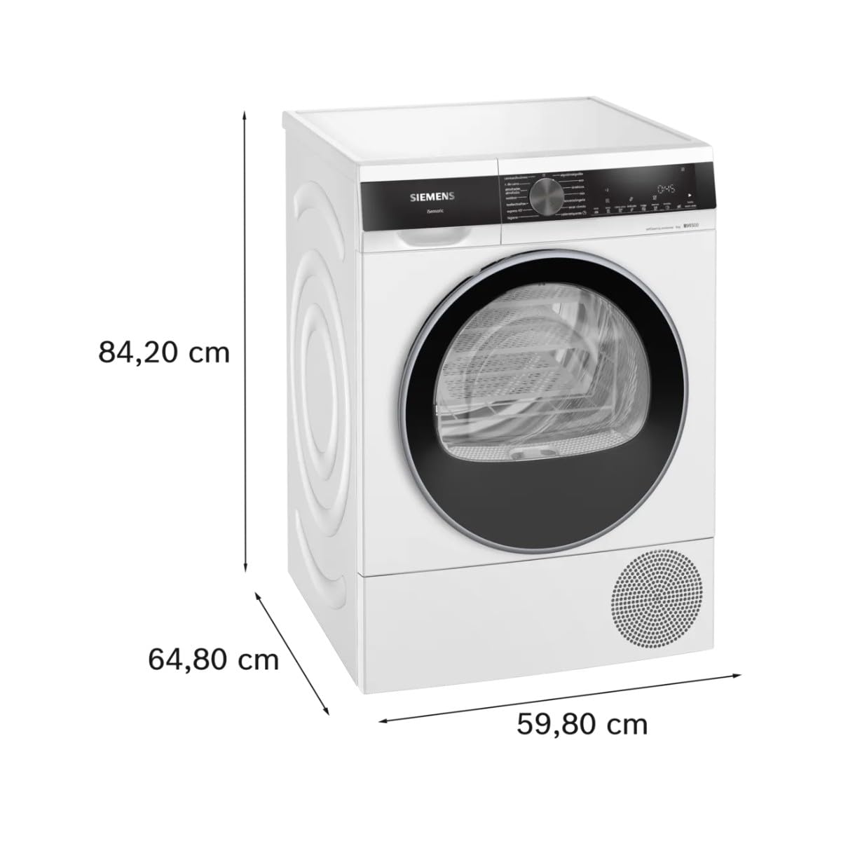Secadora de ropa blanca Siemens de 9 kg - WQ45G2D1ES