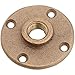 Anderson Metals 738151-08 Brass Floor Flange, 1/2"