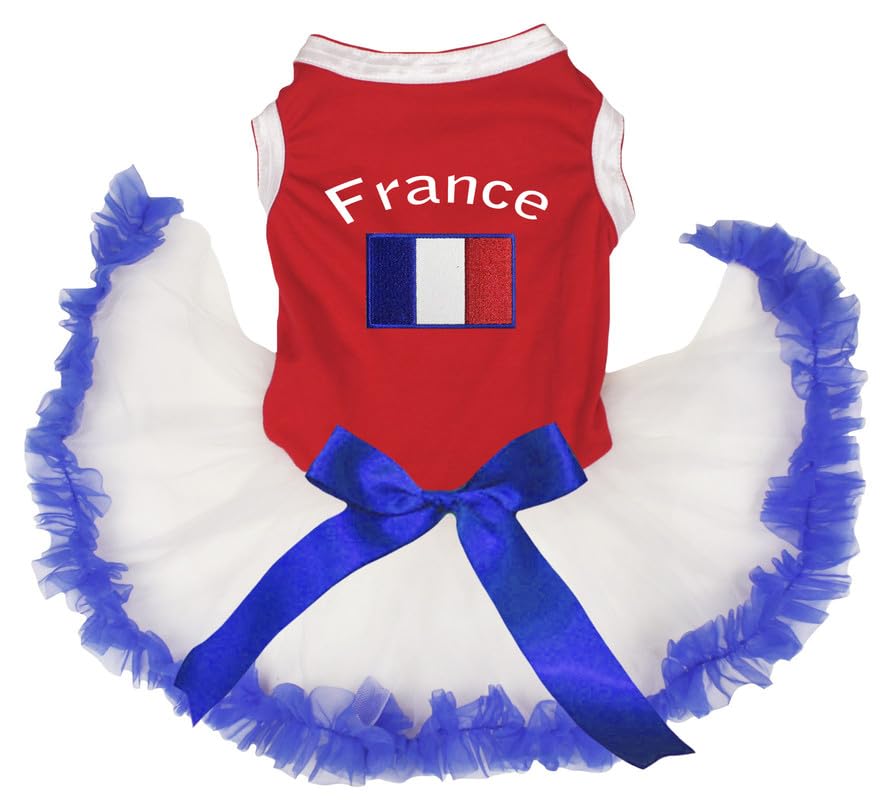 Robe pour chien tricolore France & Flag taille L vêtement été