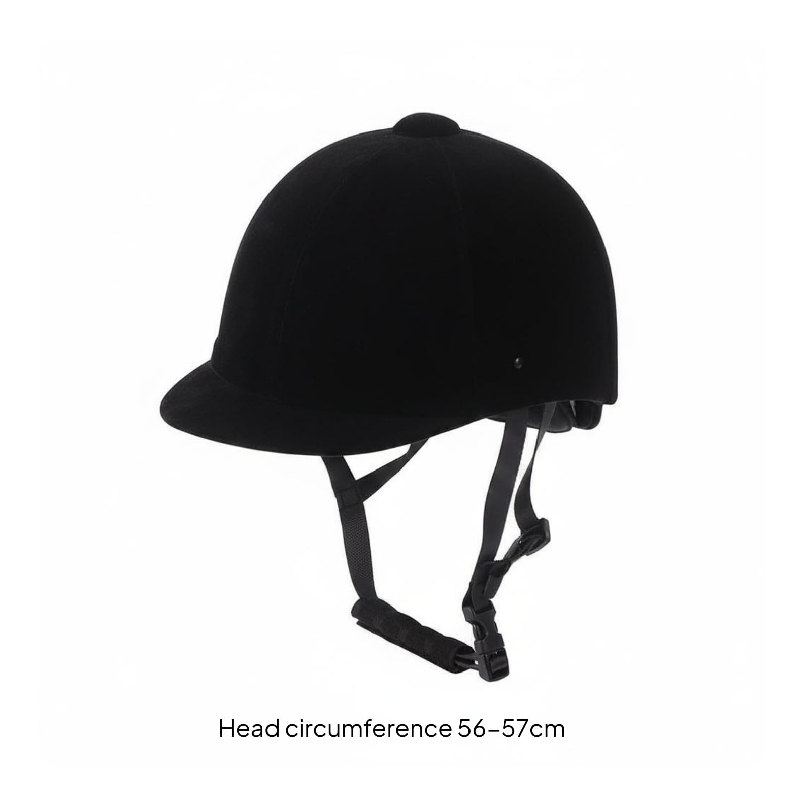 Casco Equestre per Giovani Casco da Equitazione Berretto da Cavallo Elmetto Protettivo con Profilo Tradizionale Bordo Corto Cinturino Regolabile