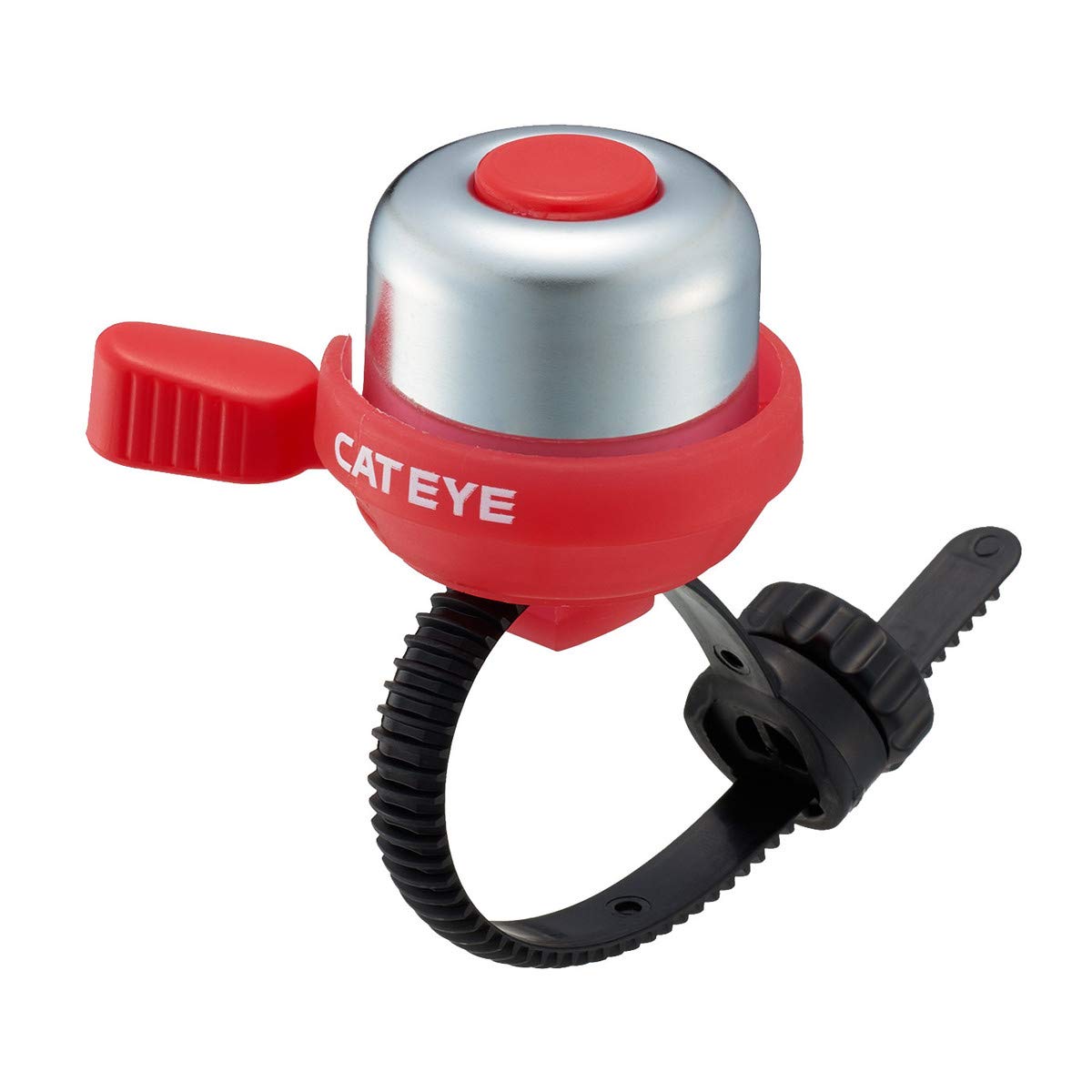 CATEYE PB-1100P Wind Bell – Colorful Brass Bike Bell, Youth Cycling Safety, Tool-Less FlexTight™ Mount Fits Road, MTB, Kids Bicycles, Loud 60 Decibel