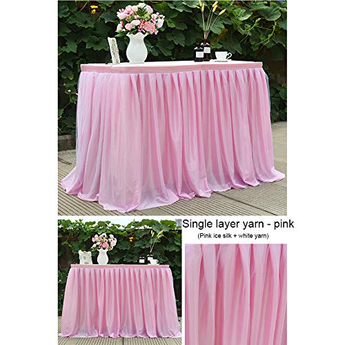 Ourine Tafelrok tule tutu tafelrok, tafelrok tule tutu tafelrok tule servies tafelkleed voor bruiloft verjaardagsfeest… - Image 3