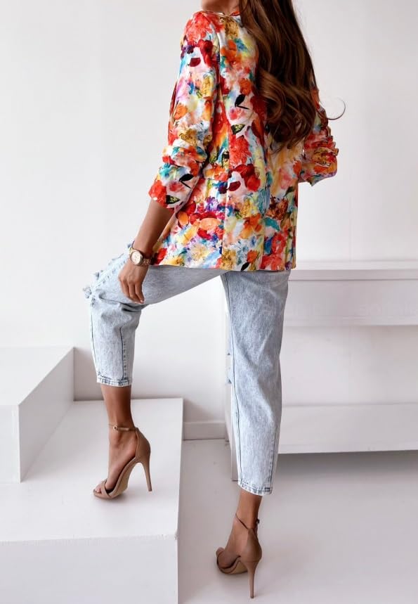 Women's Blazers Business Casual Lightweight Colorful Long Sleeve Open Front Work Office Blazer Jacket4