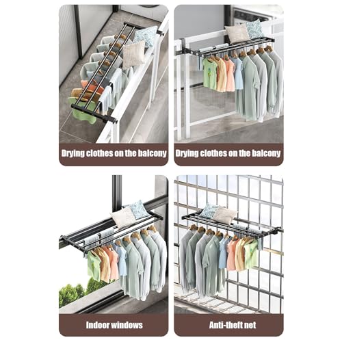 Porte-serviettes pliable en acier inoxydable séchoir à linge mural compact