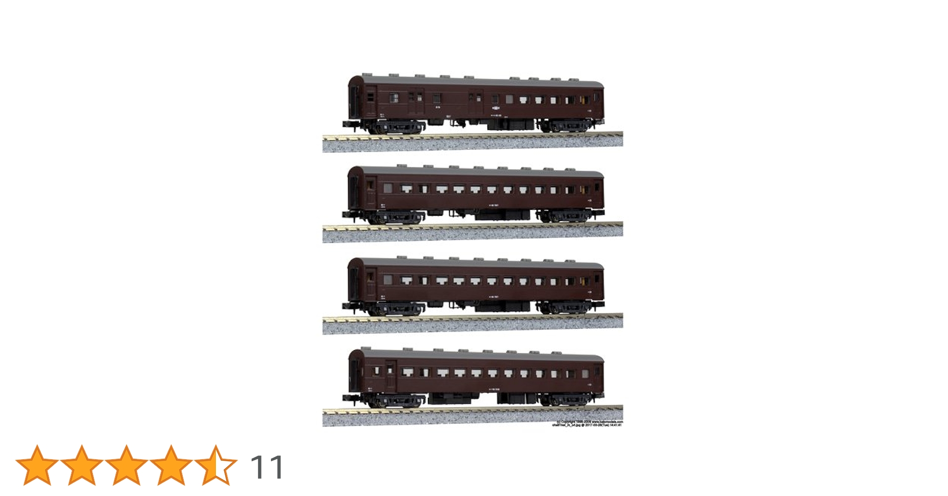 Amazon | KATO Nゲージ オハ61系 客車 4両セット 特別企画品 10