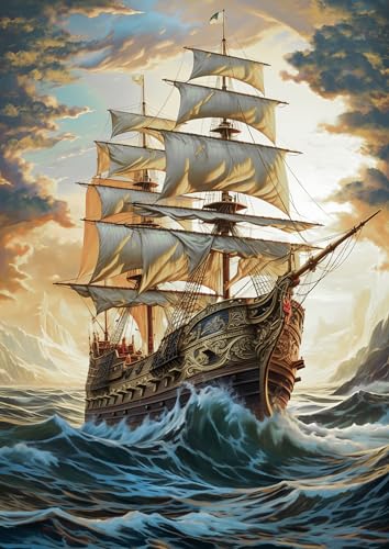 1000 Pieces Puzzles for Adults Jigsaw Puzzles Sailboat to Explore