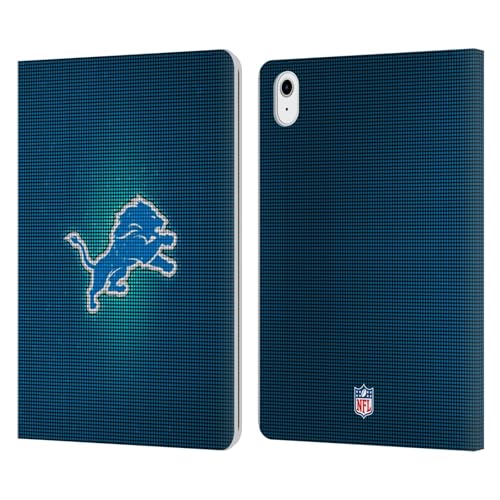 Étui portefeuille NFL Detroit Lions pour iPad Air 11 en cuir avec éclairage LED